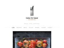 Tablet Screenshot of farm2tablecatering.com